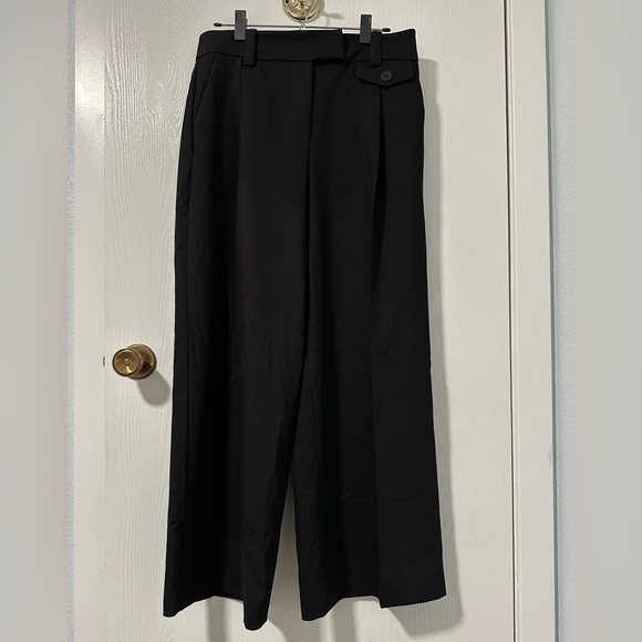 Anthropologie Exquise Wide Leg Trouser Pants, Black, Size Medium - Picture 1 of 5